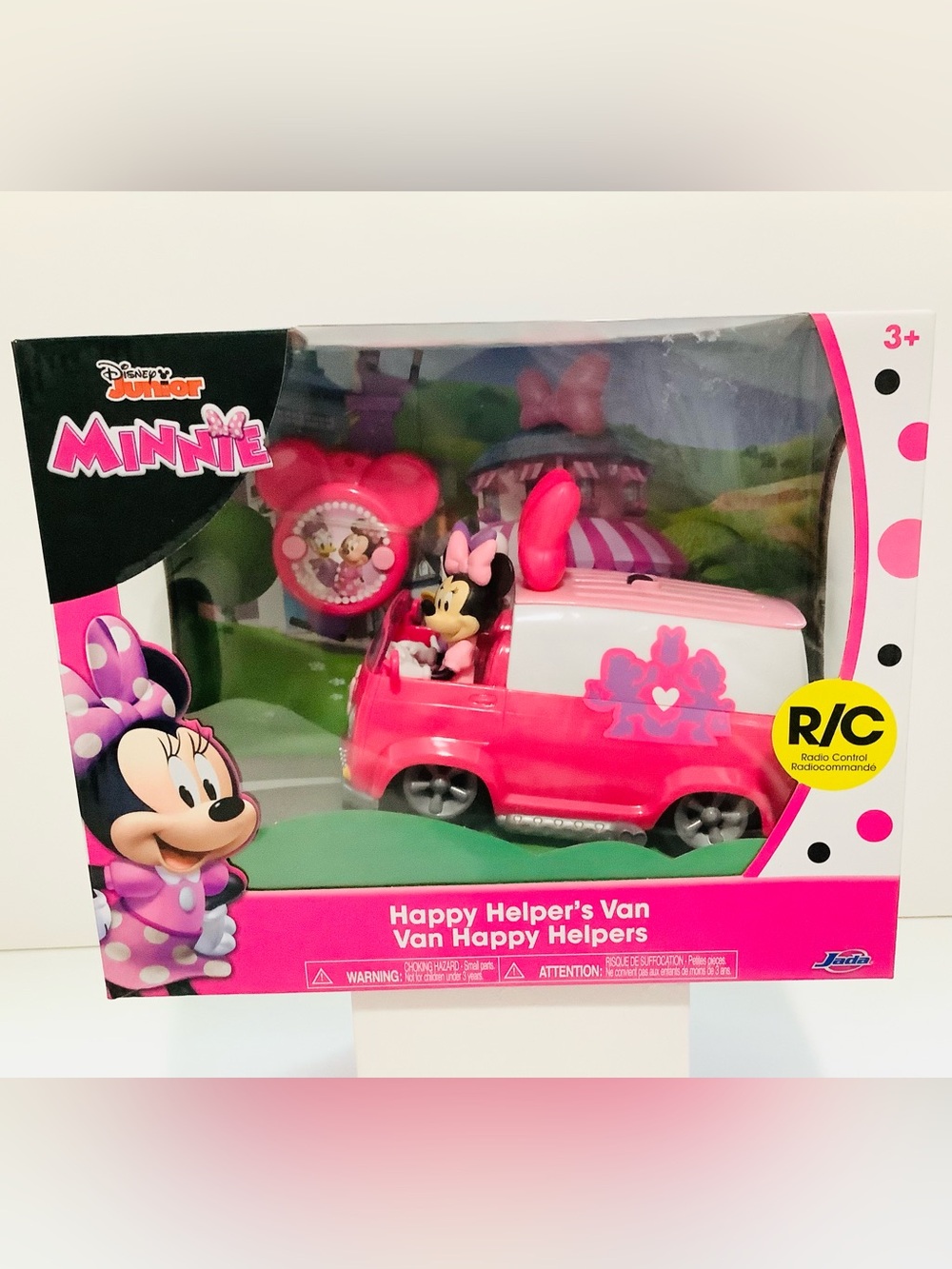 Jada Toys Disney Minnie Mouse Happy Helper Van R/C w/ Wearable Wrist Controller